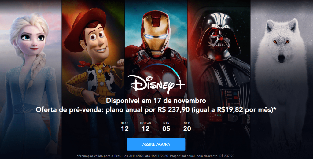 Disney+ libera a opção de pré-assinatura com desconto especial