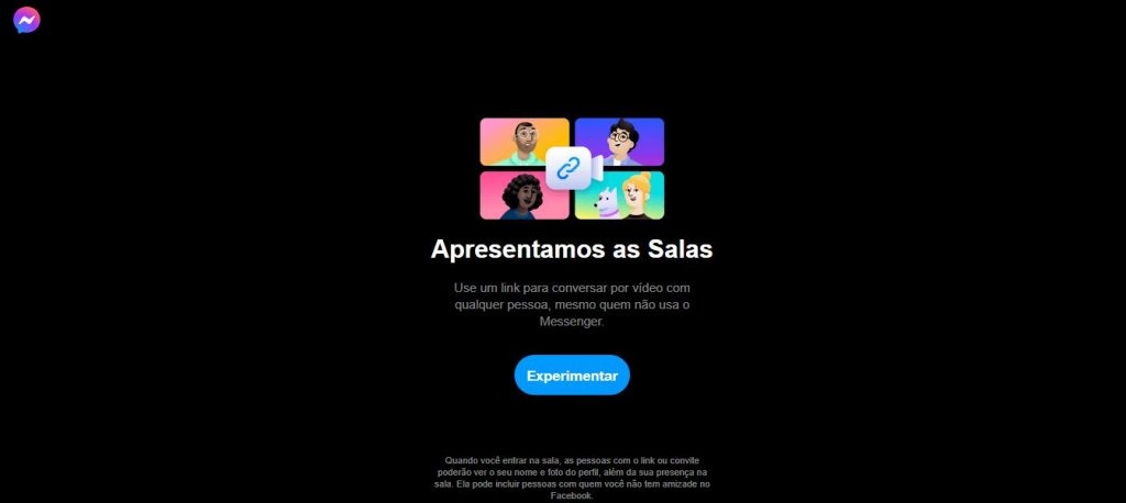 como usar messenger rooms