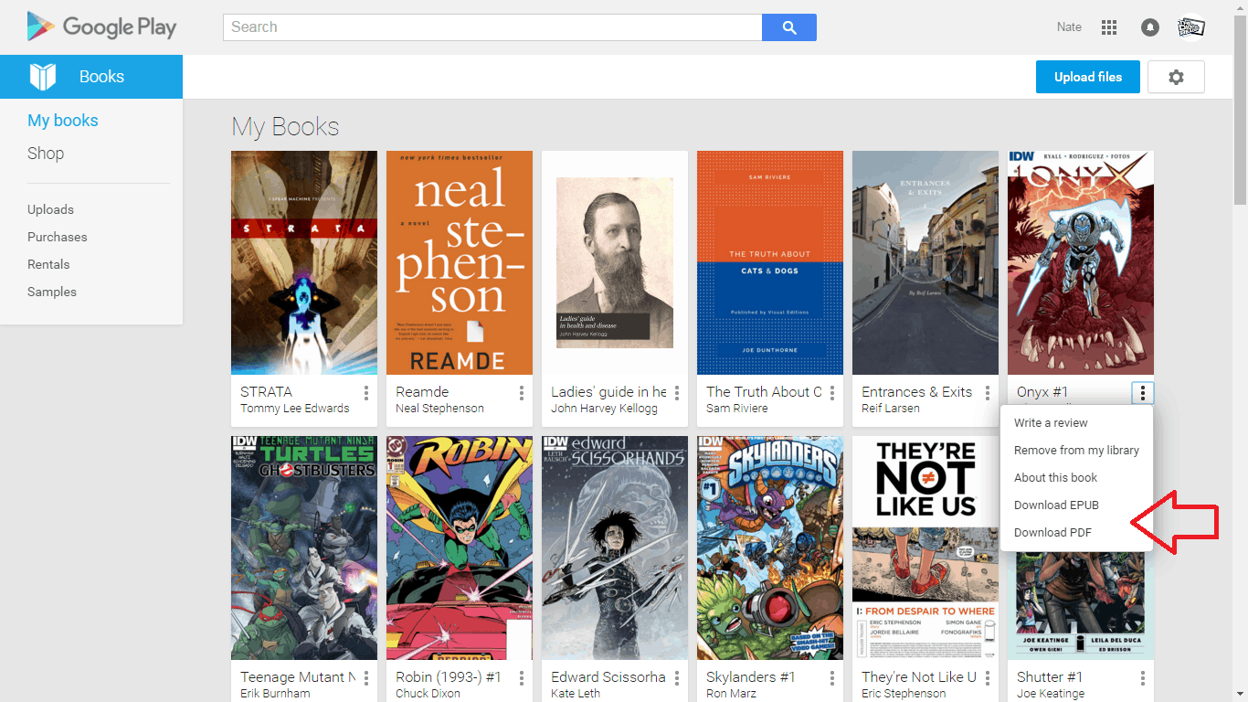 Google play Livros - Como fazer download e-book