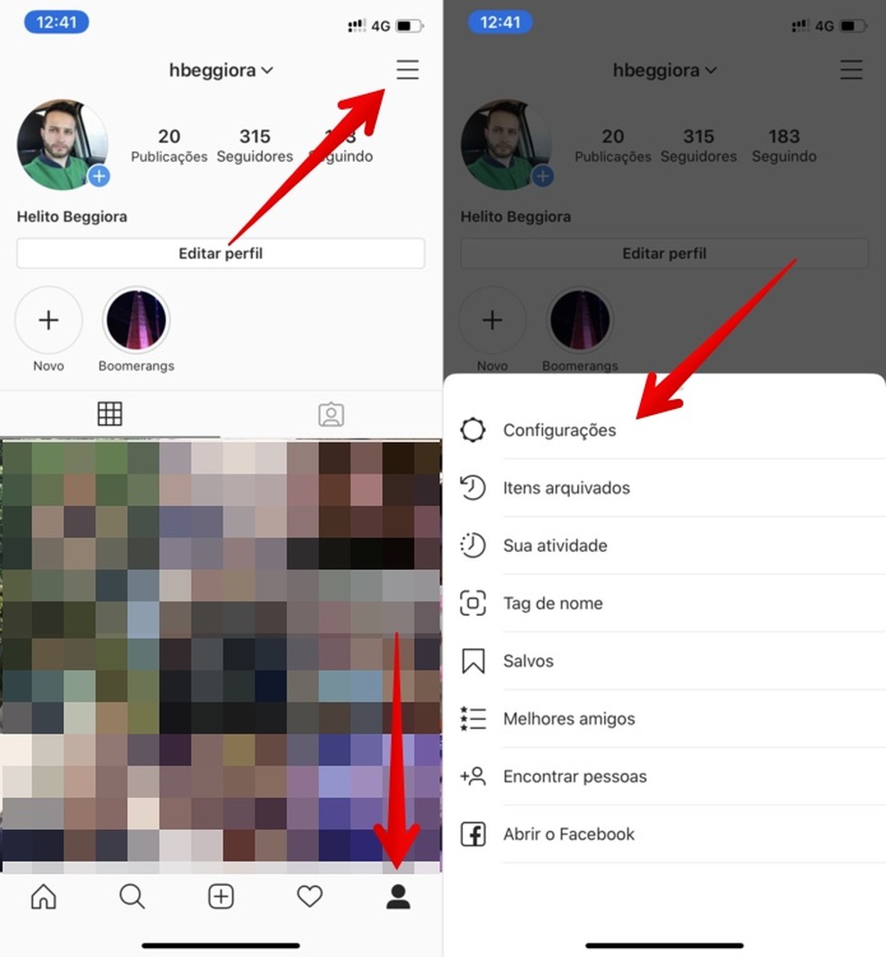 Editar perfil Instagram