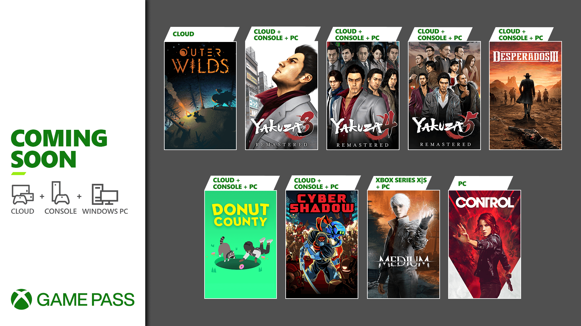 Novos jogos do Xbox Game Pass
