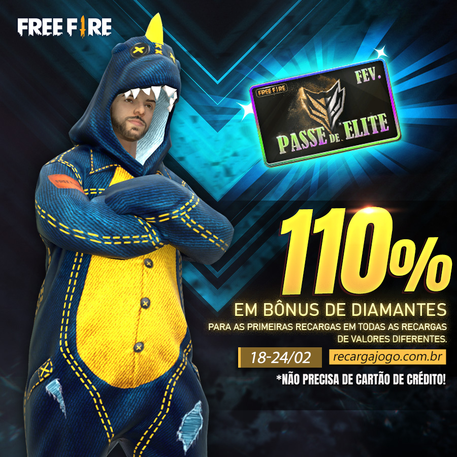 COMO RECARREGAR DIAMANTES! BÔNUS 110% FREE FIRE, COMO RECARREGAR