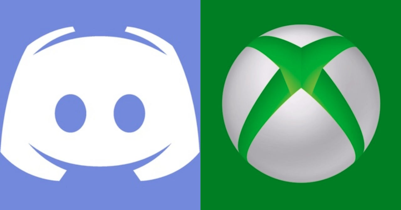 Logo do Xbox ao lado da logo do Discord