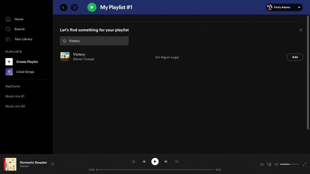 Spotify atualização interface aplicativo de desktop e versão web