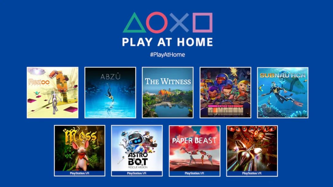 Play at Home vai dar 10 jogos grátis aos jogadores de PS4 e PS5