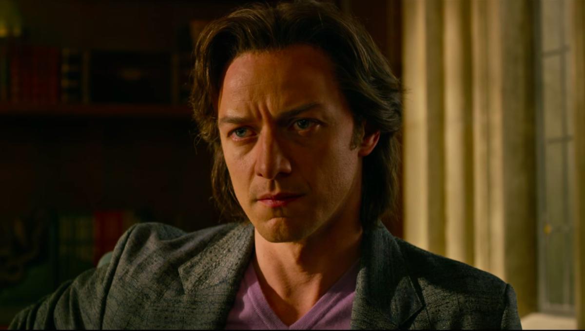 James McAvoy como o jovem professor Charles Xavier