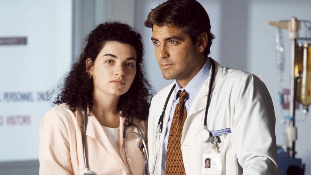O papel de Goerge Clooney como Dr. Doug Ross elevou bastante o custo de produção da série ER (Imagem: Reprodução/NBC)
