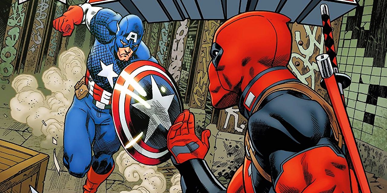 Deadpool e capitão américa crossover