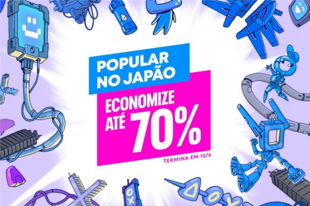 Imagem promocional da promoção 'Popular no Japão' da PlayStation Store (Imagem: Divulgação/Sony)