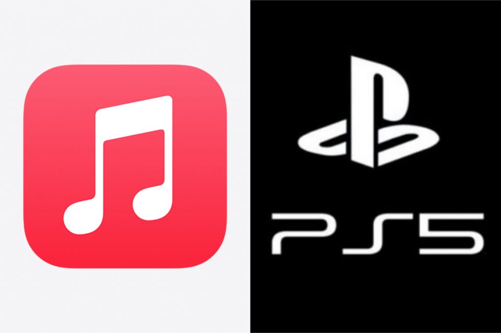 Apple Music pode estar chegando em breve ao PlayStation 5 (Imagem: Reprodução/Apple | Sony)
