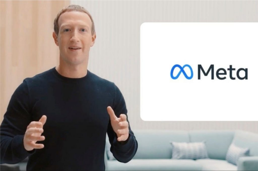Mark Zuckerberg anunciando "Meta", o novo nome do Facebook (Imagem: Divulgação/Meta)