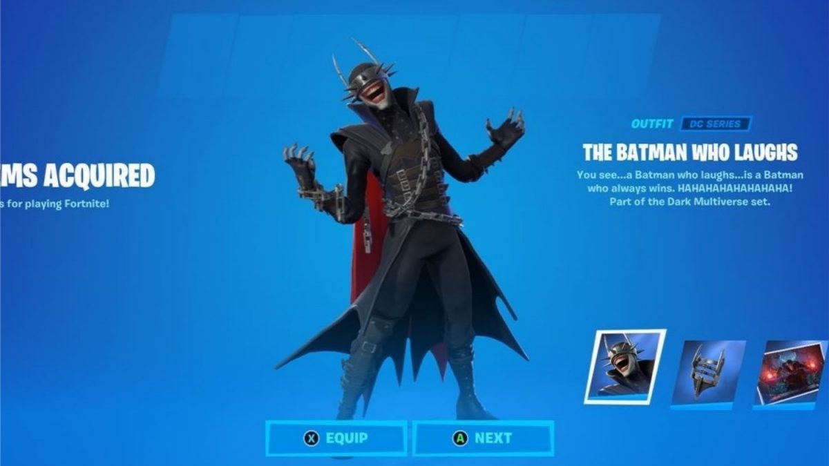 Fortnite Confira O Visual Da Skin O Batman Que Ri Dentro Do Jogo