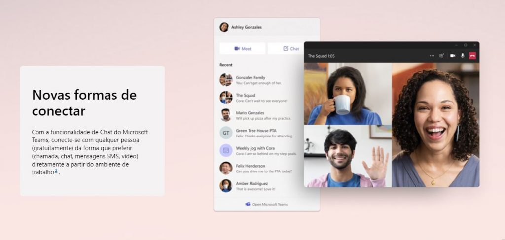 Integração do Windows 11 com o Microsoft Teams (Imagem: Divulgação/Microsoft)