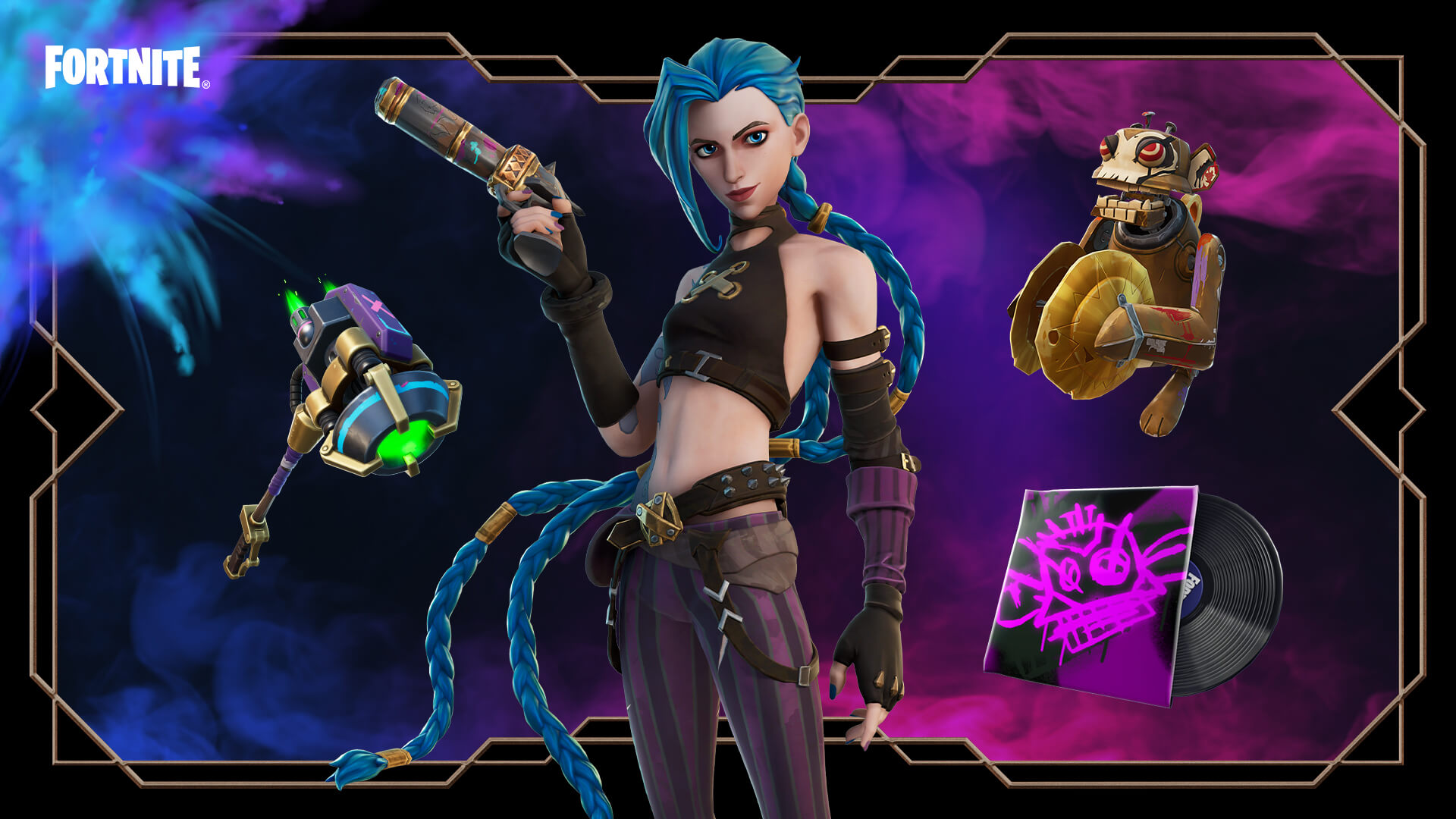 Skin de Jinx, de League of Legends, chega hoje à loja do Fortnite