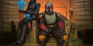 Boba Fett, de Star Wars, chegará em breve ao Fortnite (Imagem: Reprodução/Epic Games | Disney)