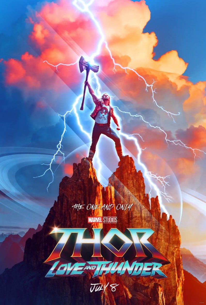 Primeiro Pôster oficial do filme "Thor: Amor e Trovão"
