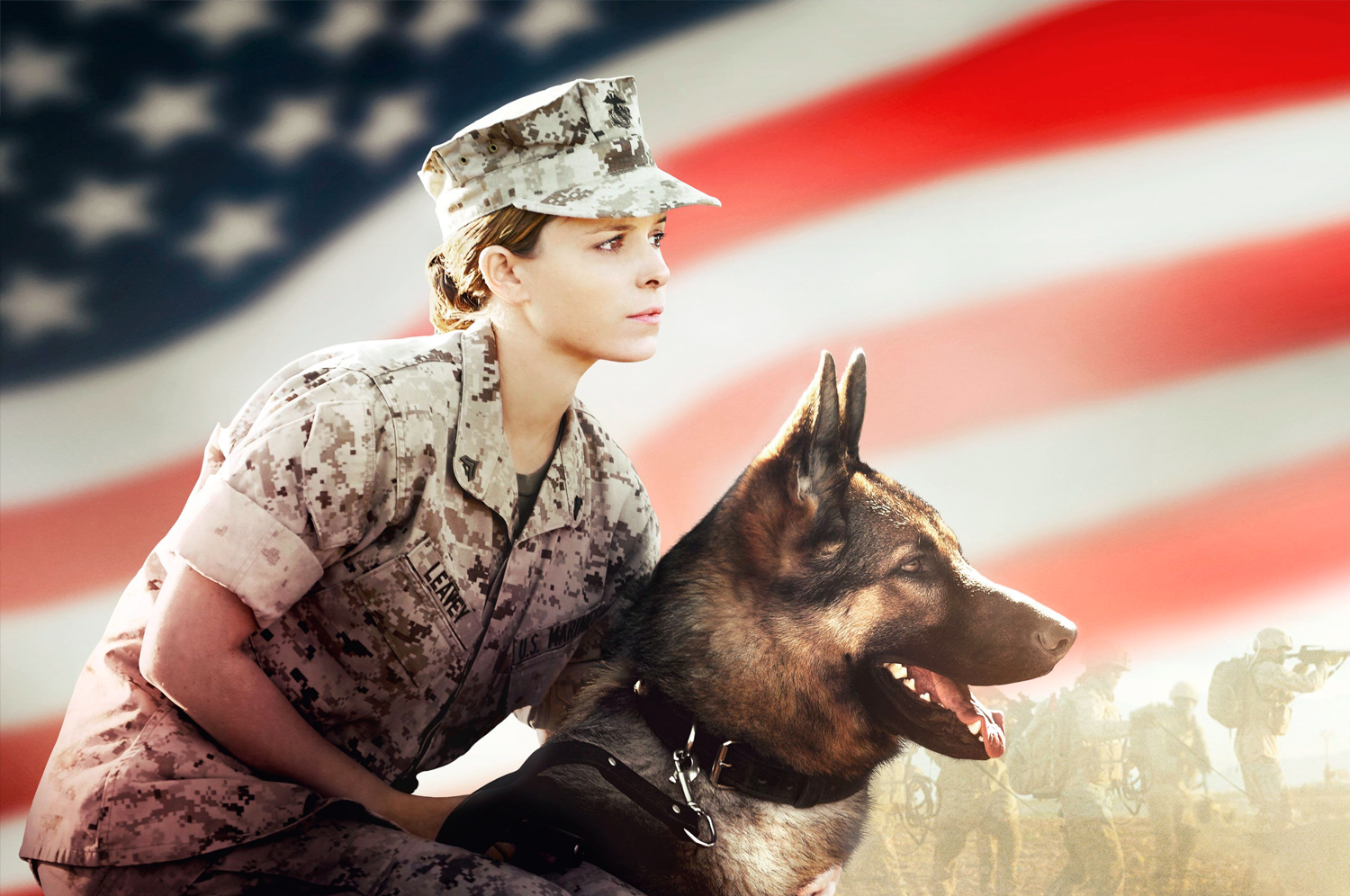 Filme aborda relação criada entre agente da Marinha e cão farejador (Imagem: Divulgação/LD).